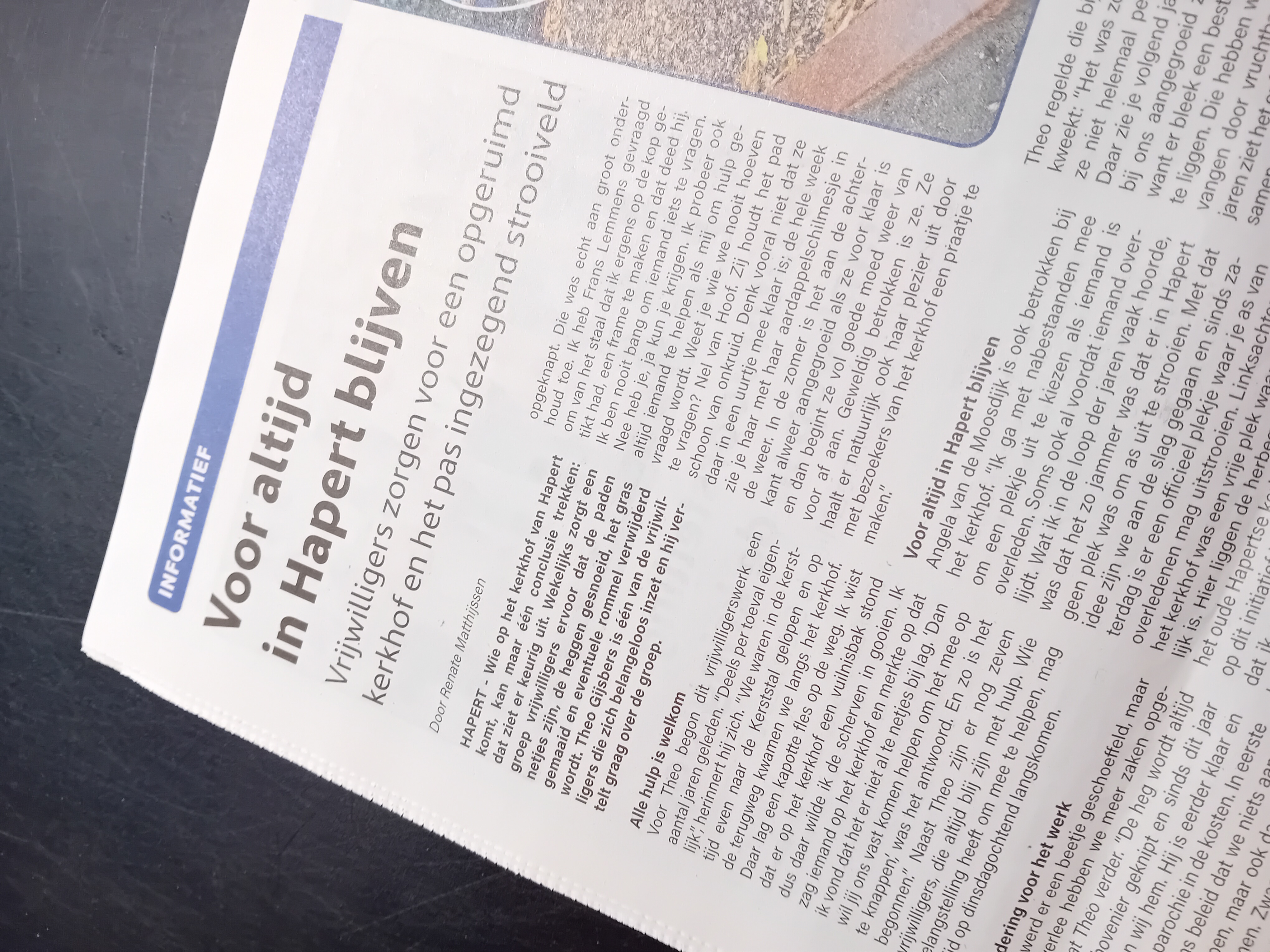 Nu in de PC55: Voor altijd in Hapert blijven 