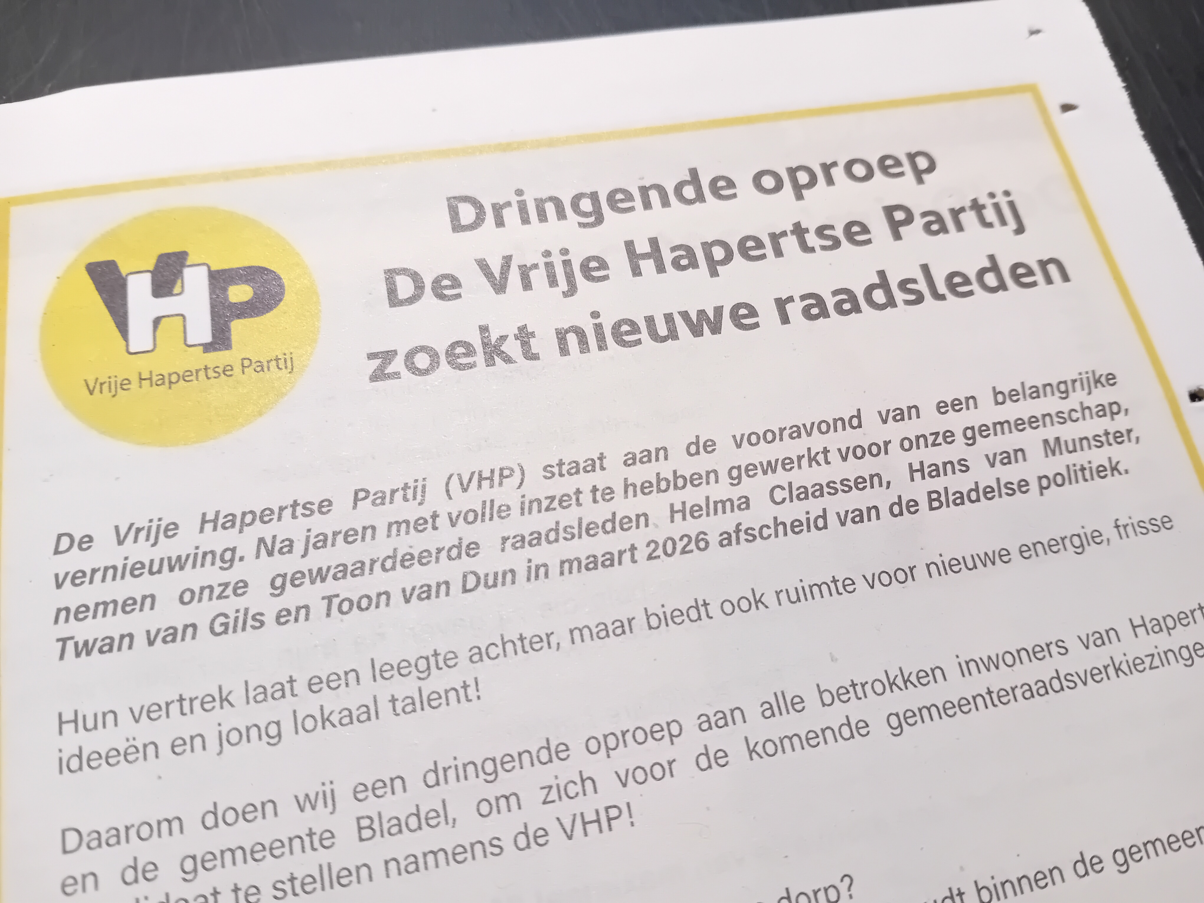 Uit de PC55 van 14 november 2025