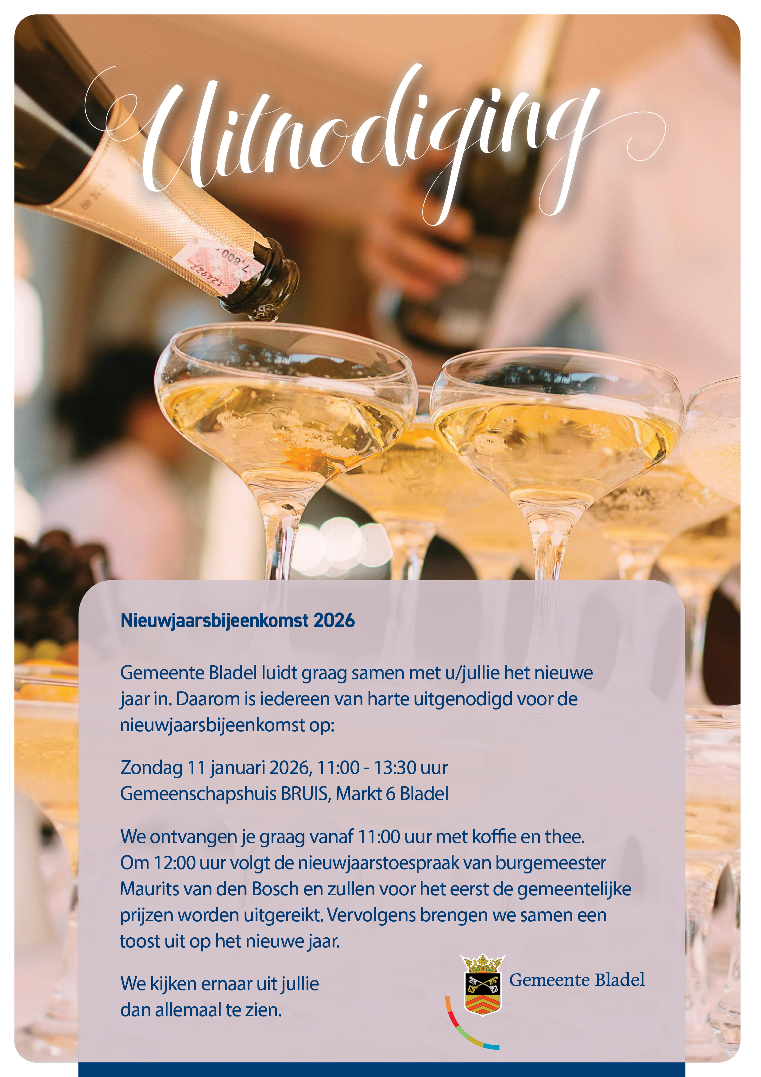 Uitnodiging nieuwjaarsbijeenkomst 
