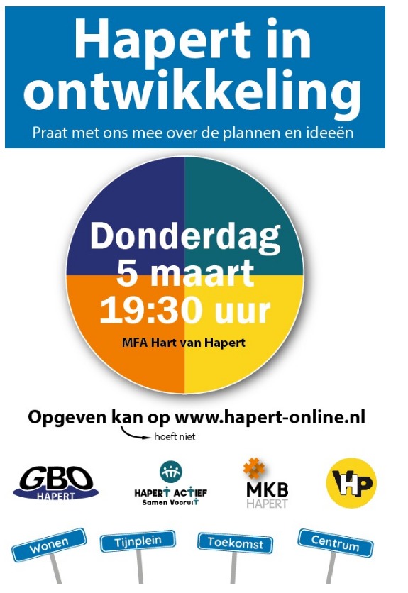 Hapert in ontwikkeling