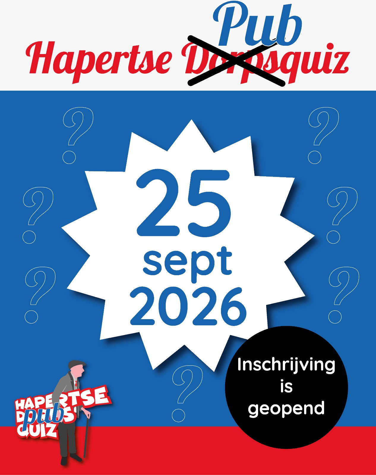 Inschrijving geopend