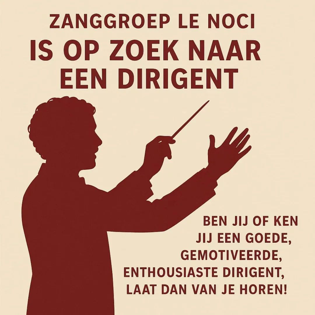 Le Noci zoekt een nieuwe dirigent