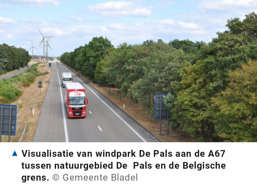 Bouw Windpark De Pals kan beginnen; in zomer 2027 draaien vier turbines aan de A67